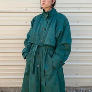 Heavy duty rainforest botanic trench coat